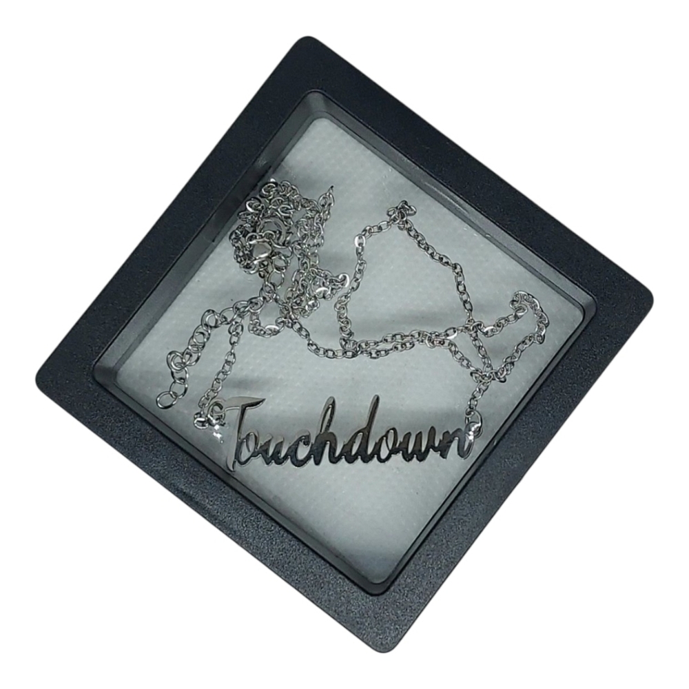 Necklace  Touchdown Custom Made Silver With Gift Box - Picture 3 of 3